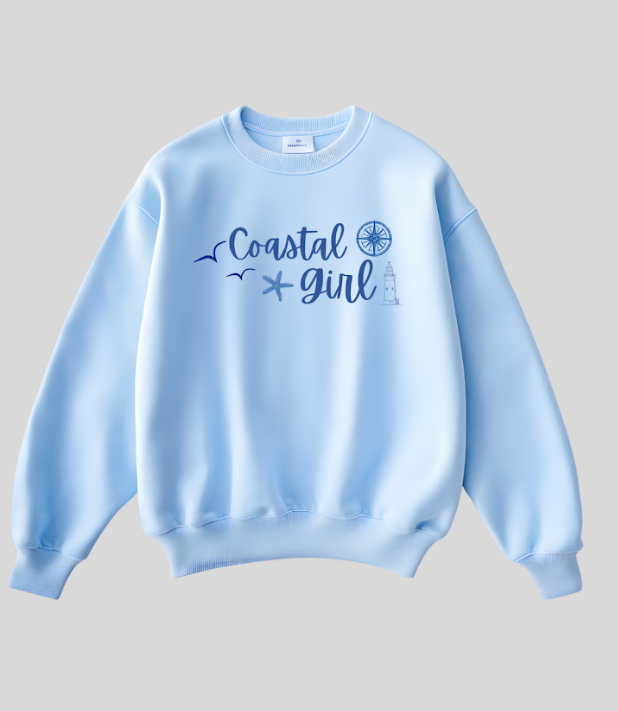 Ocean Blue Crewneck